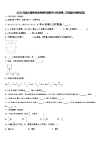 2023年迪庆藏族自治州德钦县数学六年级第二学期期末调研试题含解析