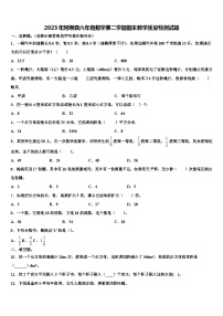 2023年阿坝县六年级数学第二学期期末教学质量检测试题含解析