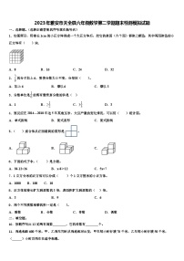 2023年雅安市天全县六年级数学第二学期期末检测模拟试题含解析