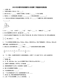 2023年长春市农安县数学六年级第二学期期末经典试题含解析