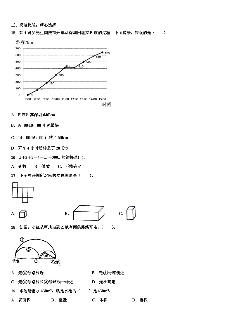 2023年陕西省宝鸡市眉县六年级数学第二学期期末调研试题含解析02