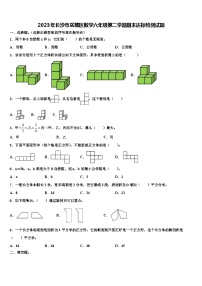 2023年长沙市岳麓区数学六年级第二学期期末达标检测试题含解析