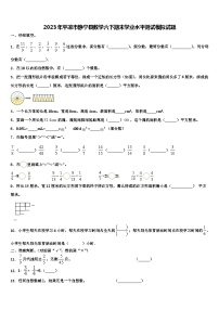 2023年平凉市静宁县数学六下期末学业水平测试模拟试题含解析