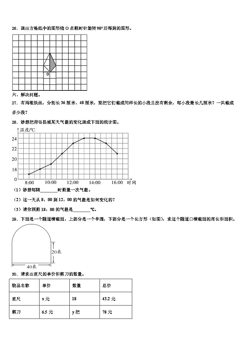 2023年鹤庆县数学六年级第二学期期末经典试题含解析第3页