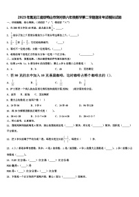 2023年黑龙江省双鸭山市饶河县六年级数学第二学期期末考试模拟试题含解析