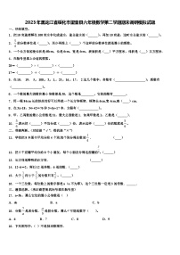 2023年黑龙江省绥化市望奎县六年级数学第二学期期末调研模拟试题含解析