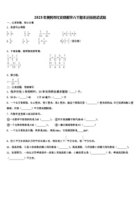 2023年黄冈市红安县数学六下期末达标测试试题含解析