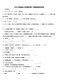 2023年香港岛六年级数学第二学期期末联考试题含解析