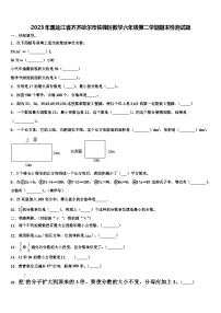 2023年黑龙江省齐齐哈尔市铁锋区数学六年级第二学期期末检测试题含解析