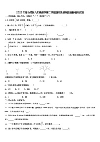 2023年龙马潭区六年级数学第二学期期末质量跟踪监视模拟试题含解析