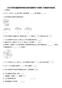 2023年黔东南南苗族侗族自治州丹寨县数学六年级第二学期期末检测试题含解析