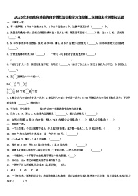 2023年黔南布依族苗族自治州荔波县数学六年级第二学期期末检测模拟试题含解析