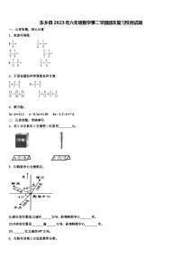 东乡县2023年六年级数学第二学期期末复习检测试题含解析