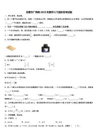 东营市广饶县2023年数学六下期末统考试题含解析