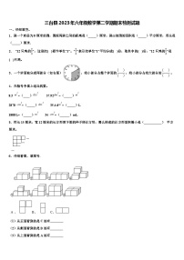 三台县2023年六年级数学第二学期期末检测试题含解析