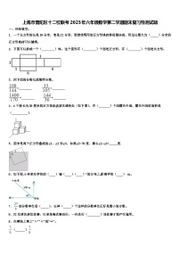 上海市普陀区十二校联考2023年六年级数学第二学期期末复习检测试题含解析