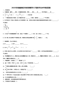 2023年河南省商丘市民权县数学六下期末学业水平测试试题含解析