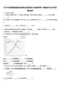 2023年甘肃省临夏回族自治州积石山保安族东六年级数学第二学期期末学业水平测试模拟试题含解析