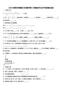 2023年漯河市舞阳县六年级数学第二学期期末学业水平测试模拟试题含解析