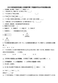 2023年防城港市防城区六年级数学第二学期期末学业水平测试模拟试题含解析