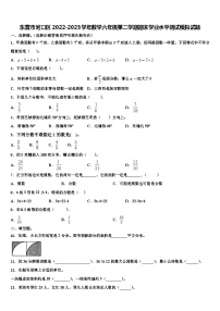 东营市河口区2022-2023学年数学六年级第二学期期末学业水平测试模拟试题含解析