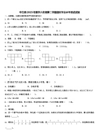 中方县2023年数学六年级第二学期期末学业水平测试试题含解析