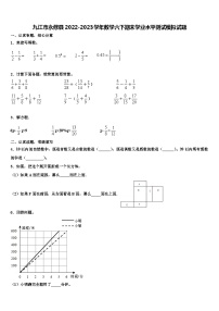 九江市永修县2022-2023学年数学六下期末学业水平测试模拟试题含解析