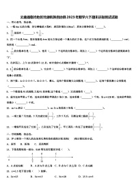 云南省临沧地区沧源佤族自治县2023年数学六下期末达标测试试题含解析