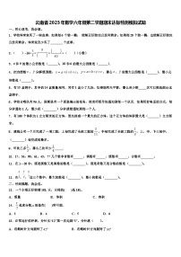 云南省2023年数学六年级第二学期期末达标检测模拟试题含解析