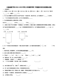 云南省昌宁县2022-2023学年六年级数学第二学期期末综合测试模拟试题含解析