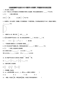 云南省曲靖市马龙县2023年数学六年级第二学期期末综合测试试题含解析