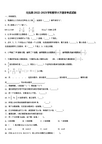 元氏县2022-2023学年数学六下期末考试试题含解析