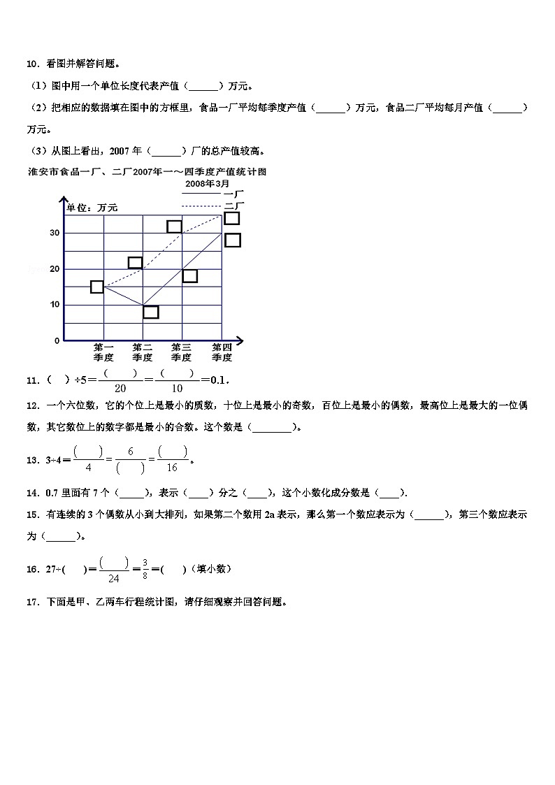 十堰市竹溪县2023年数学六下期末考试模拟试题含解析02