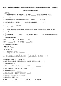 内蒙古呼和浩特市土默特左旗台阁牧中心校2022-2023学年数学六年级第二学期期末学业水平测试模拟试题含解析