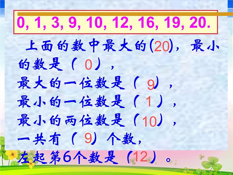 人教版一年级数学（上）期末总复习精品课件（全册）第5页