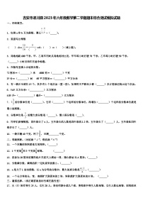 吉安市遂川县2023年六年级数学第二学期期末综合测试模拟试题含解析