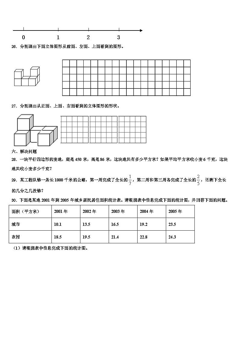 吉安市遂川县2023年六年级数学第二学期期末综合测试模拟试题含解析03