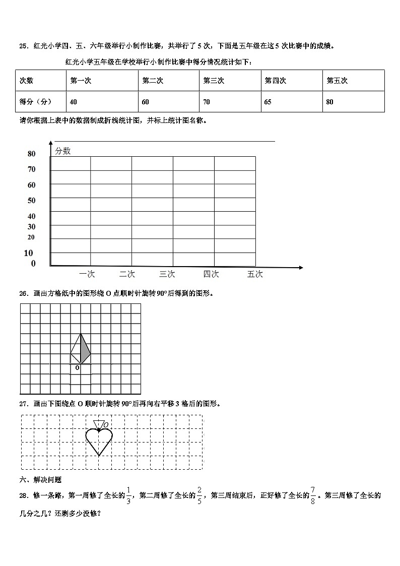 吉林省白城市2023年六年级数学第二学期期末质量跟踪监视试题含解析03