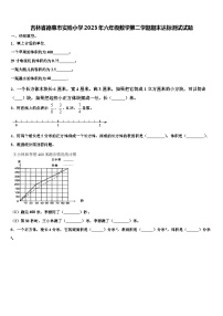 吉林省德惠市实验小学2023年六年级数学第二学期期末达标测试试题含解析