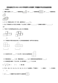 吉林省双辽市2022-2023学年数学六年级第二学期期末学业质量监测试题含解析