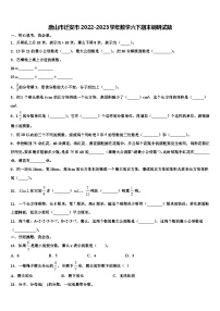 唐山市迁安市2022-2023学年数学六下期末调研试题含解析