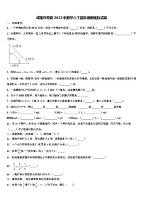 咸阳市乾县2023年数学六下期末调研模拟试题含解析