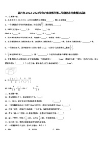 嘉兴市2022-2023学年六年级数学第二学期期末经典模拟试题含解析