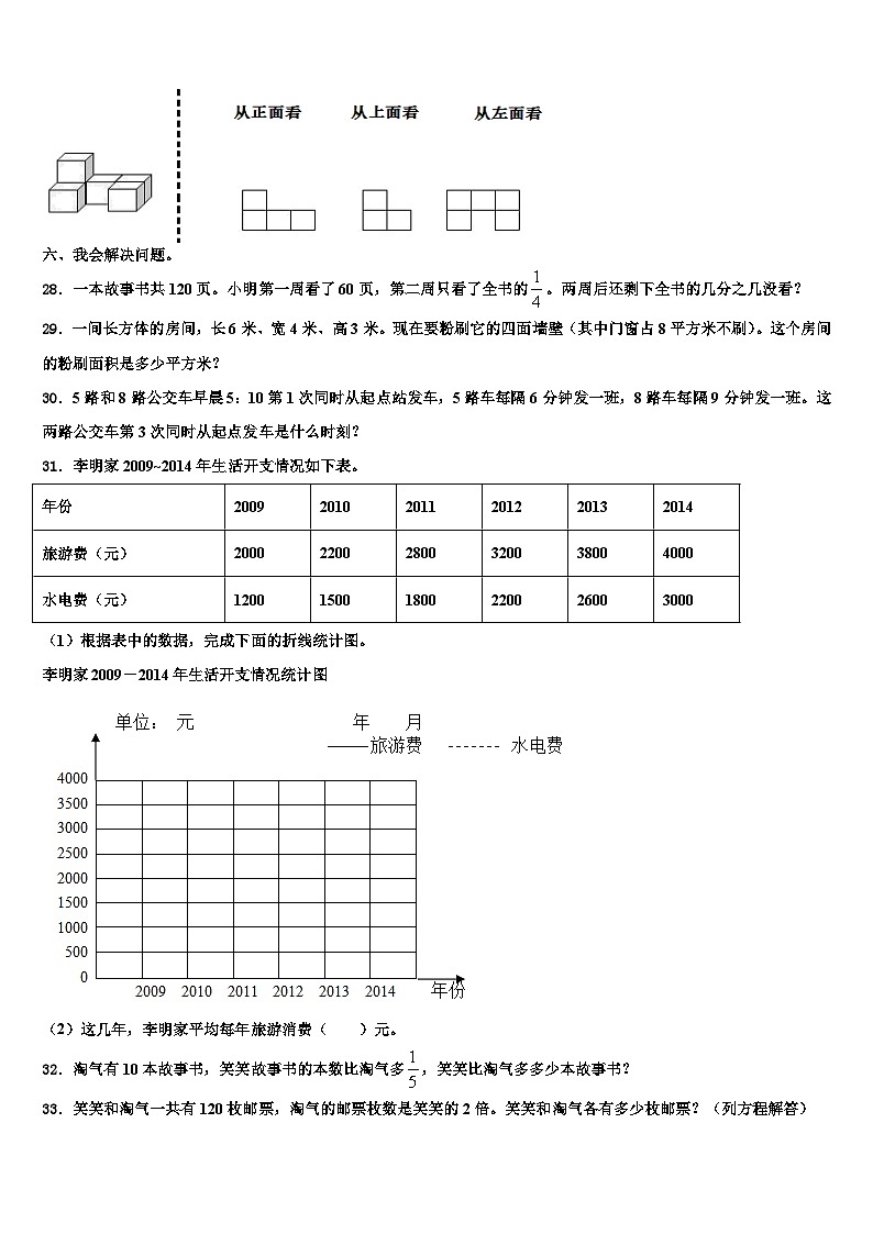 四川省乐山市五通桥区2023年数学六下期末统考试题含解析第3页