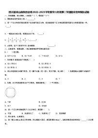 四川省凉山彝族自治州2022-2023学年数学六年级第二学期期末统考模拟试题含解析