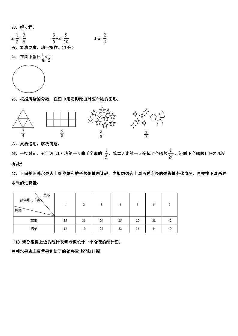 四会市2022-2023学年数学六下期末综合测试模拟试题含解析03