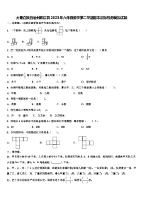 大理白族自治州鹤庆县2023年六年级数学第二学期期末达标检测模拟试题含解析