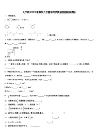 大宁县2023年数学六下期末教学质量检测模拟试题含解析