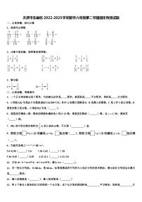 天津市东丽区2022-2023学年数学六年级第二学期期末预测试题含解析