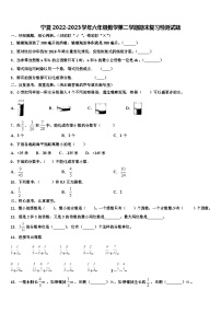 宁夏2022-2023学年六年级数学第二学期期末复习检测试题含解析